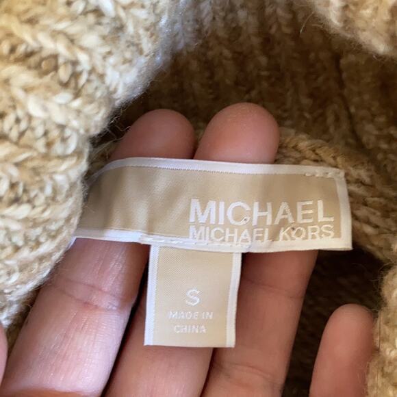 Michael Kors Light Brown Turtleneck Sweater, Size S - Picture 6 of 8